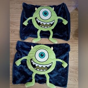 Kelloggs Monsters Inc Pillow Case  Mike Wazowski  Disney Pixar 2013 Monsters Inc